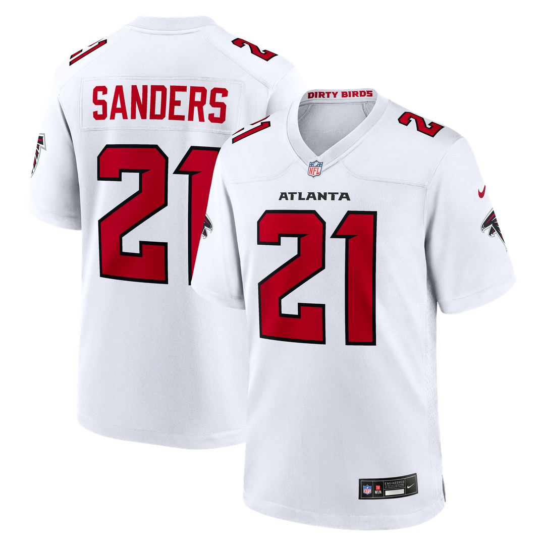 Deion Sanders Atlanta Falcons Game Jersey - Red