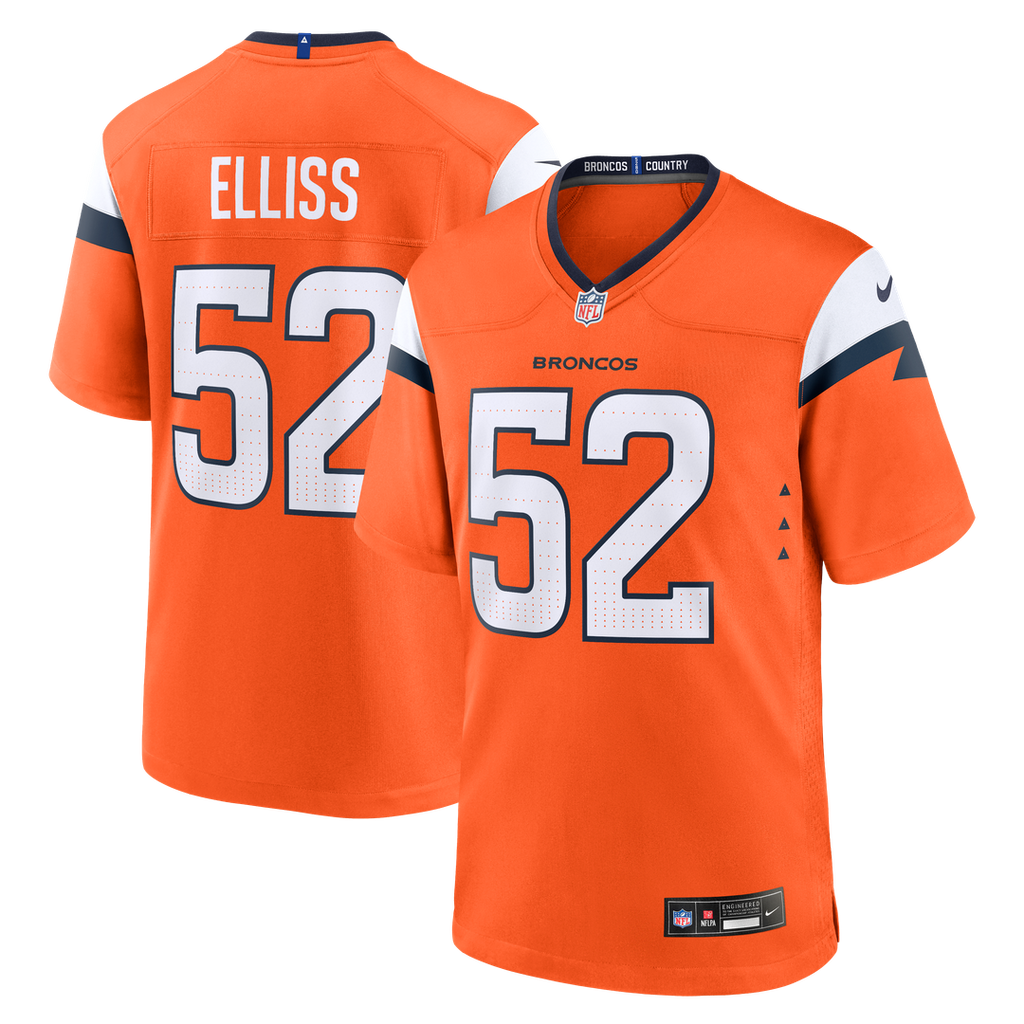 Jonah Elliss Denver Broncos Game Jersey - Orange