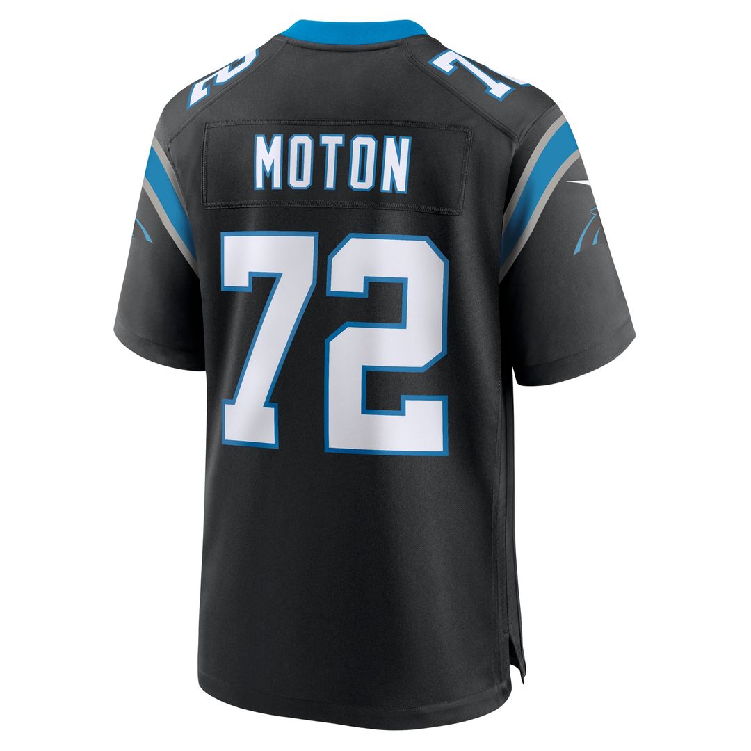 Taylor Moton Carolina Panthers Game Jersey - Black