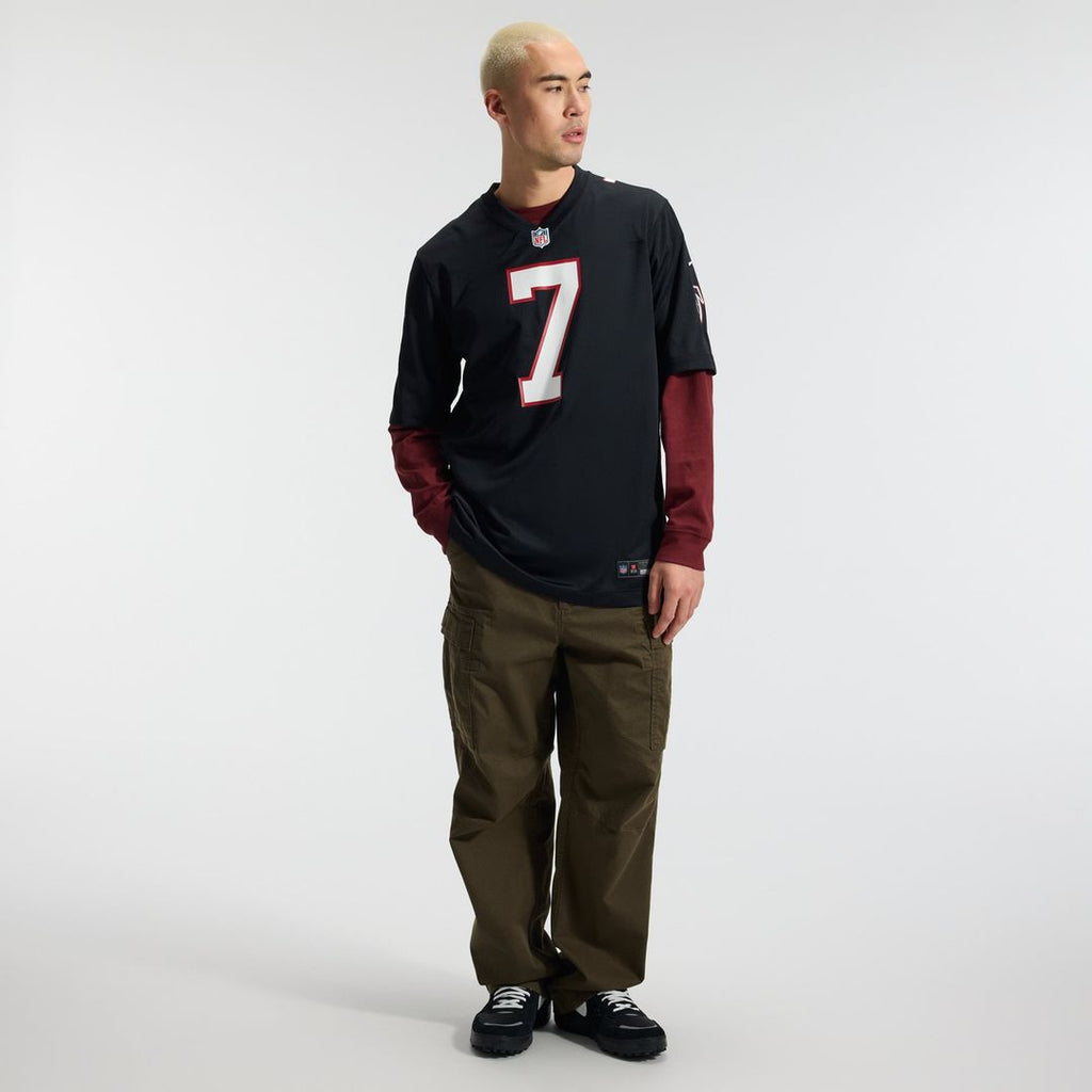 Bijan Robinson Atlanta Falcons Throwback Game Jersey - Black
