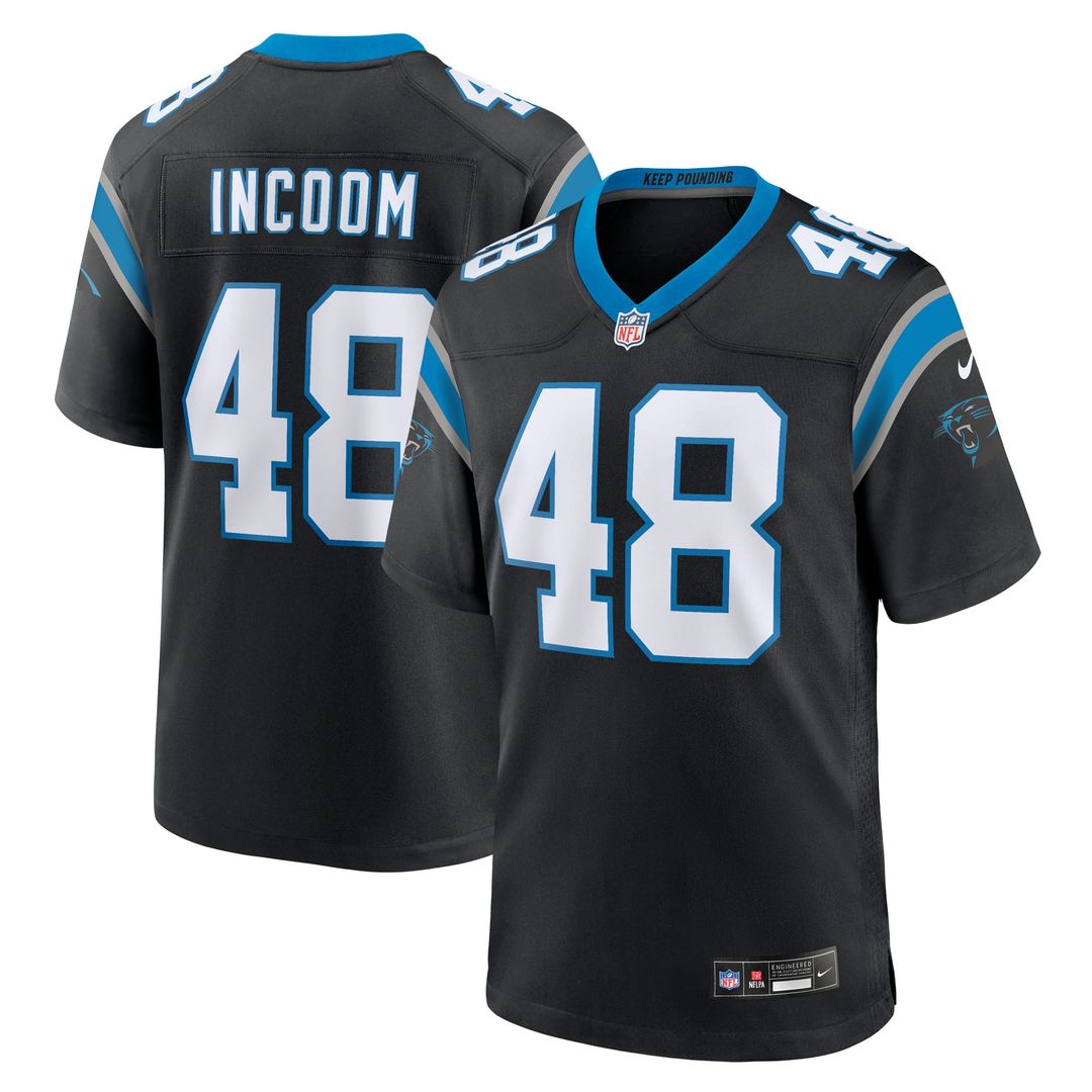 Thomas Incoom Carolina Panthers Game Jersey - Black