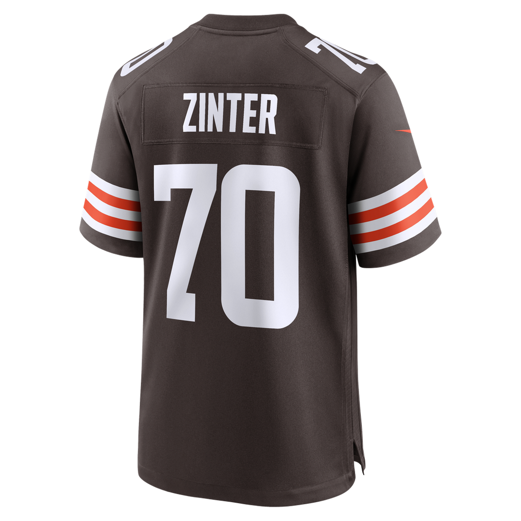 Zak Zinter Cleveland Browns Game Jersey - Brown