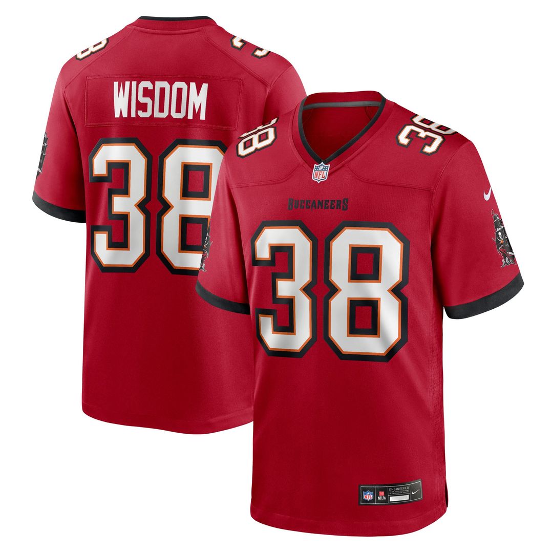 Rashad Wisdom Tampa Bay Buccaneers Game Jersey - Red