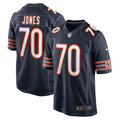 Braxton Jones Chicago Bears Game Jersey - Navy