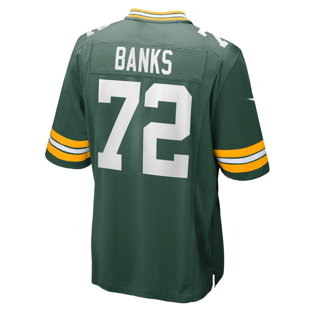 Brant Banks Green Bay Packers Game Jersey - Green