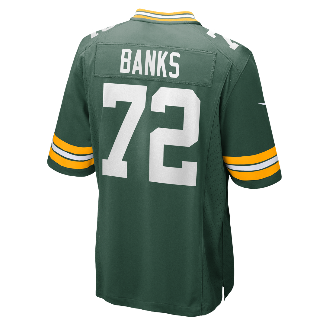 Brant Banks Green Bay Packers Game Jersey - Green