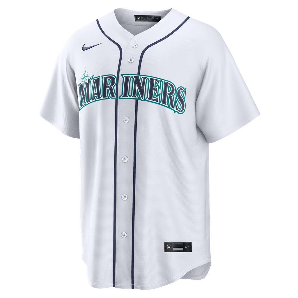 Seattle Mariners Josh Naylor Nike White Home Replica Jersey