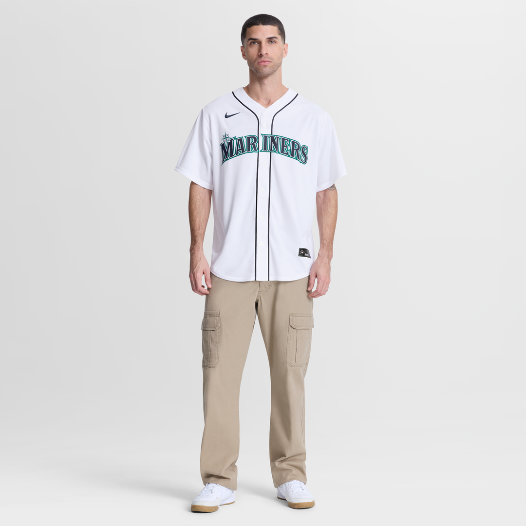 Seattle Mariners Bryce Miller Nike White Home Replica Jersey