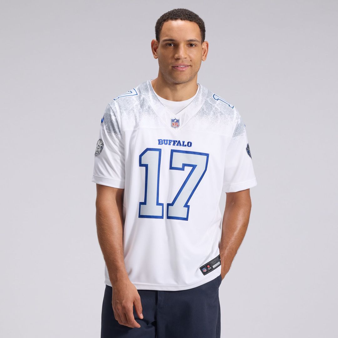 Josh Allen Buffalo Bills Rivalries Collection Stitched Limited Jersey - White