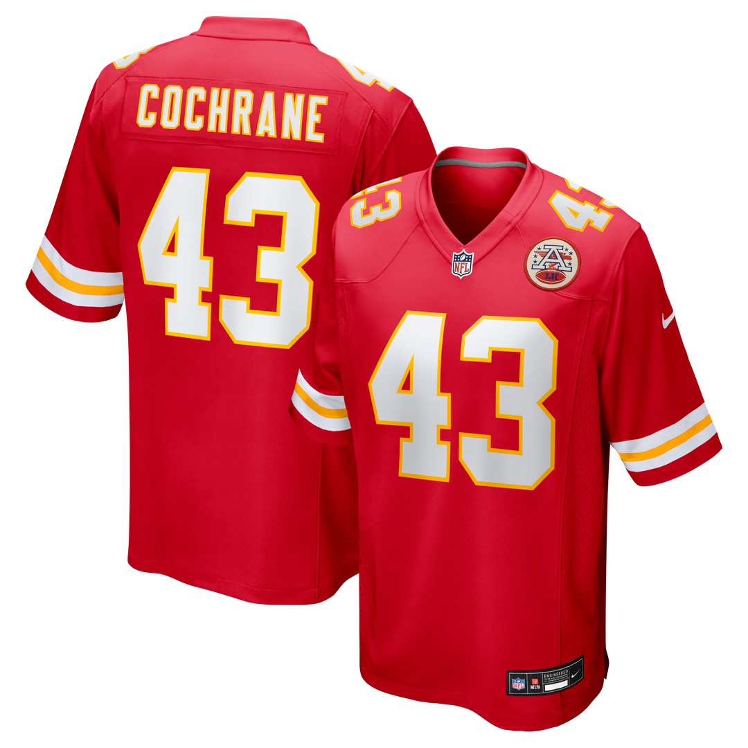 Jack Cochrane Kansas City Chiefs Game Jersey - Red
