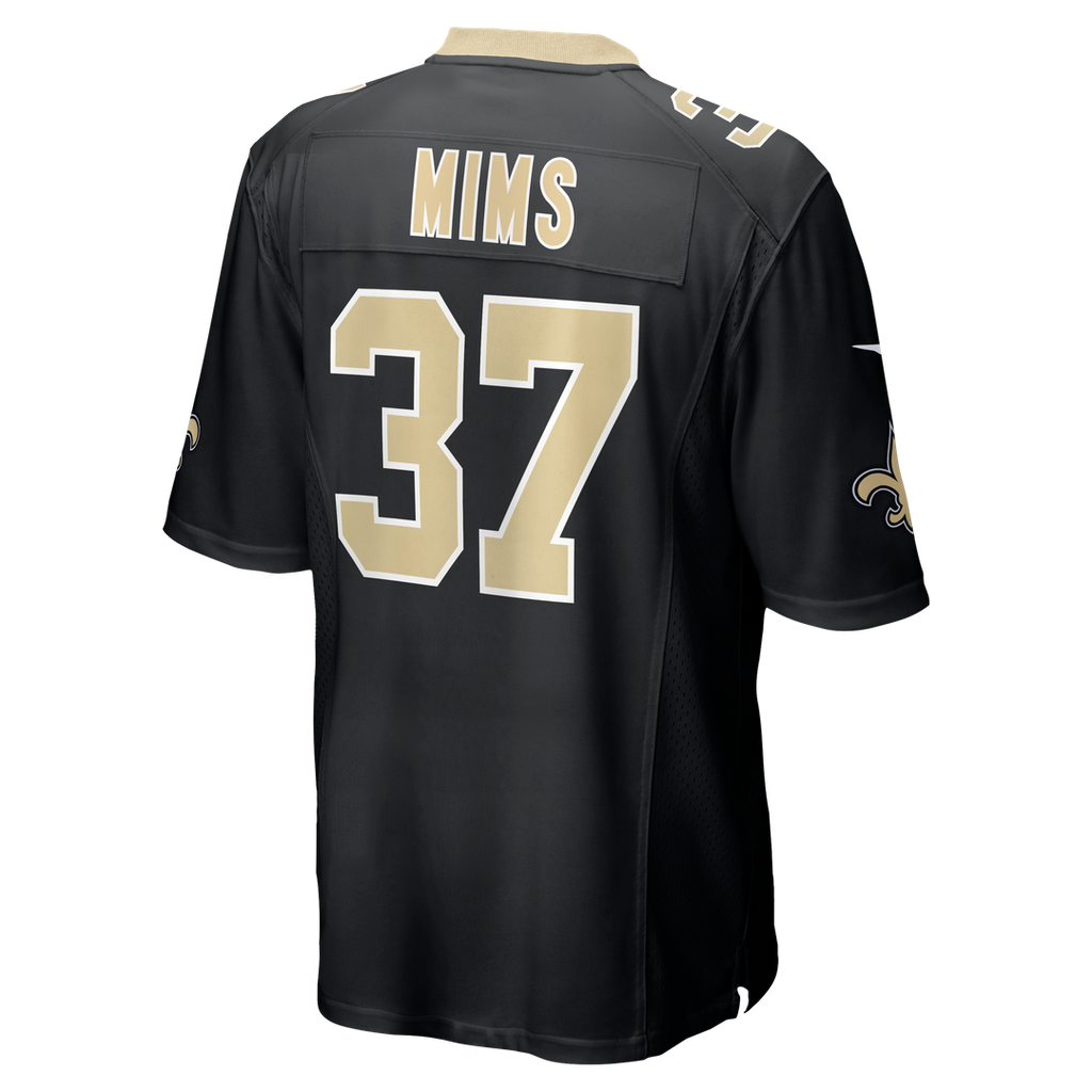 Jordan Mims New Orleans Saints Game Jersey - Black