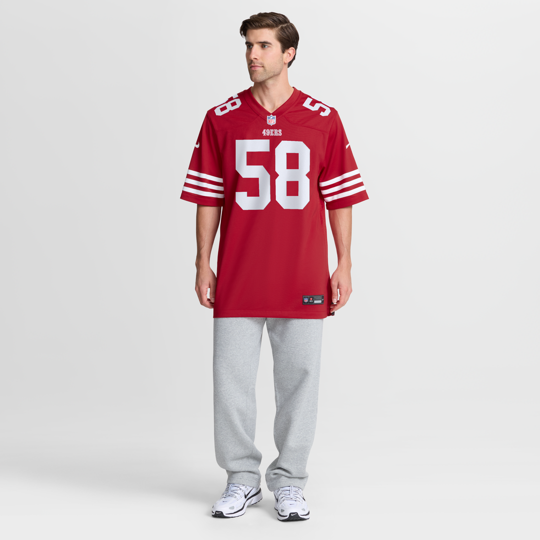 Jarrett Patterson San Francisco 49ers Game Jersey - Scarlet