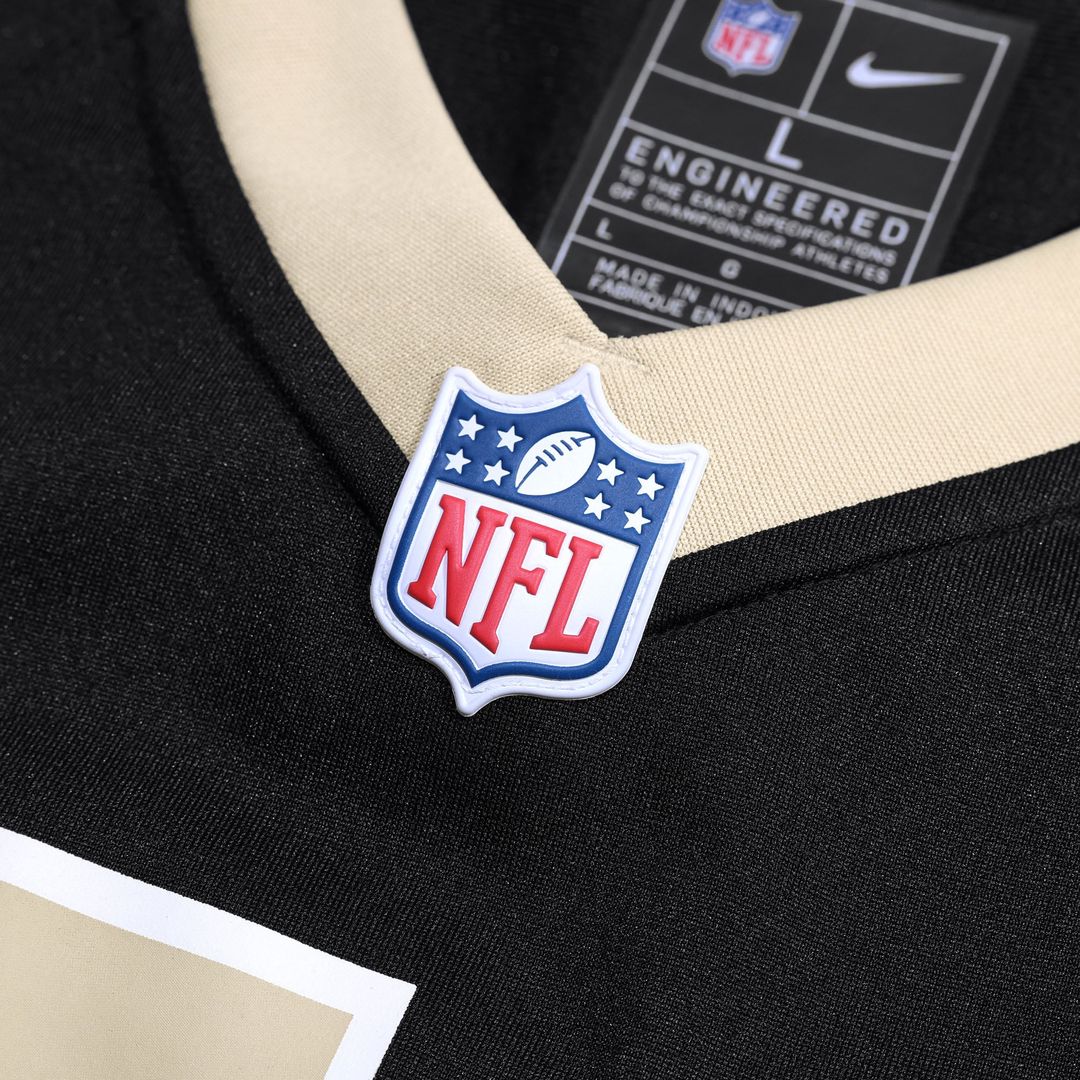 Kelvin Banks Jr. New Orleans Saints Game Jersey - Black