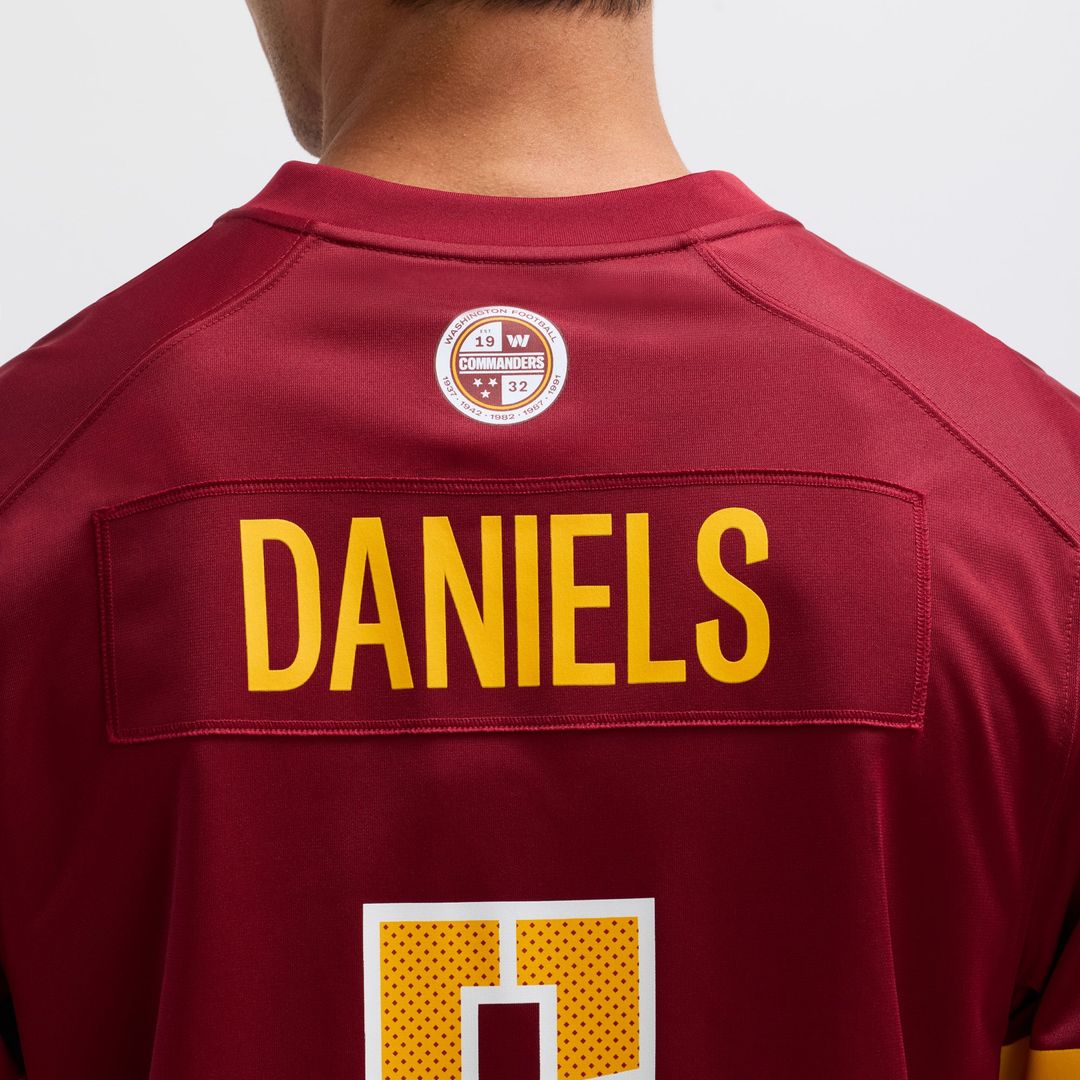 Jayden Daniels Washington Commanders Alternate Game Jersey - Black