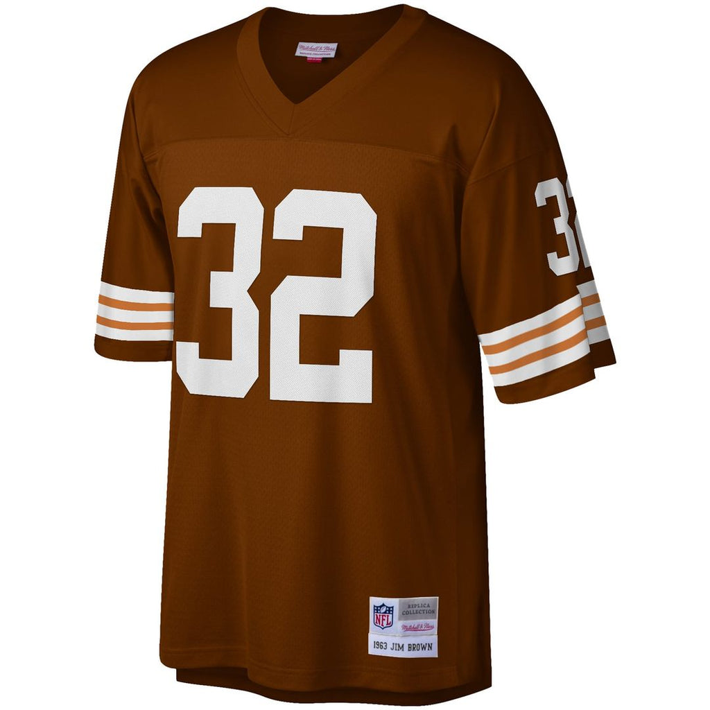 Jim Brown Cleveland Browns Big & Tall 1963 Replica Jersey - Brown