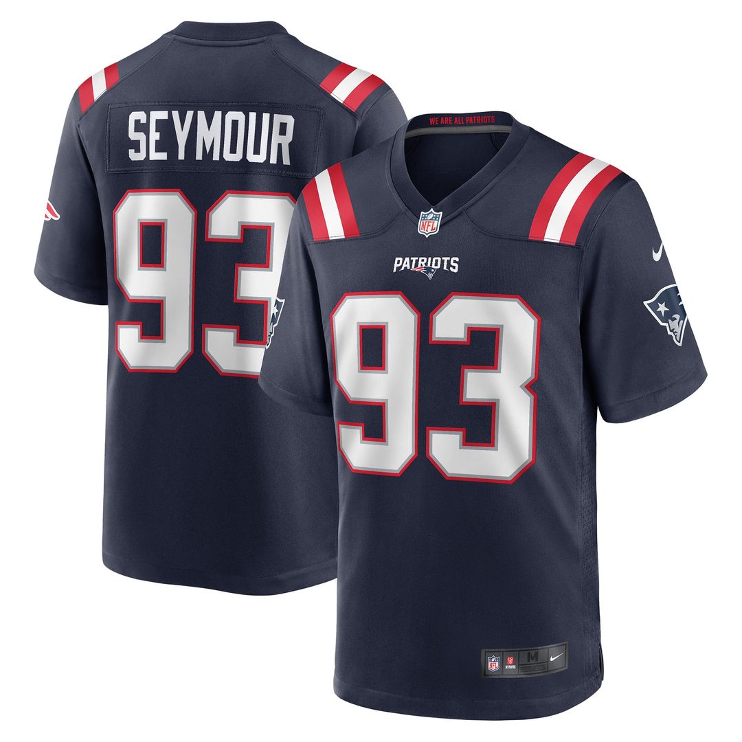 Richard Seymour New England Patriots Game Jersey - Navy