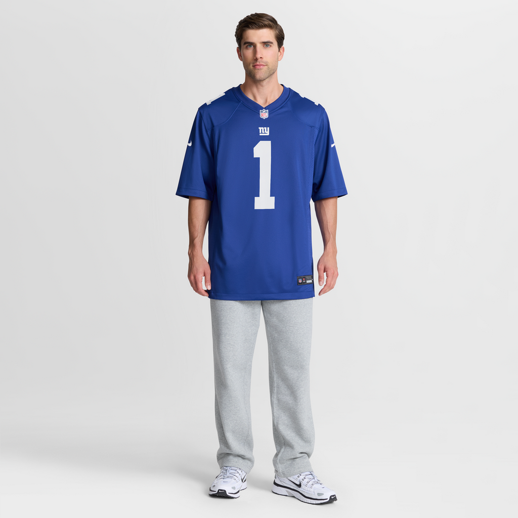Malik Nabers New York Giants Game Jersey - Royal Blue