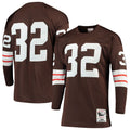 Jim Brown Cleveland Browns 1964 Authentic Throwback Jersey - Brown