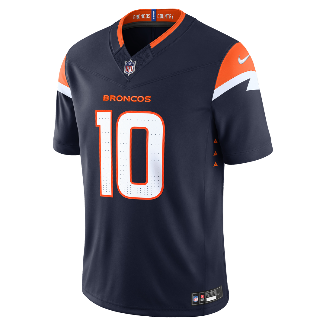 Bo Nix Denver Broncos Alternate Mile High Collection 1977 Throwback Vapor F.U.S.E. Stitched Limited Jersey - Orange