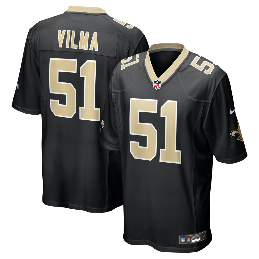 Jonathan Vilma New Orleans Saints Game Jersey - Black