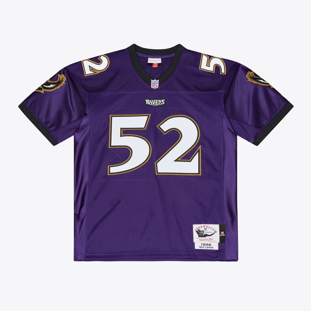 Ray Lewis Baltimore Ravens 1996 Authentic Throwback Jersey - Purple