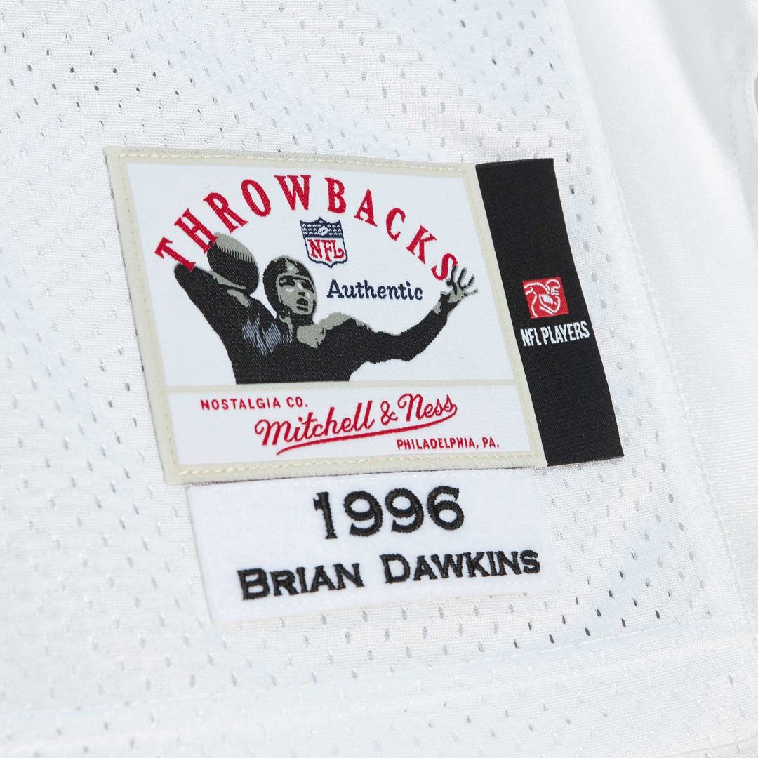 Brian Dawkins Philadelphia Eagles 1996 Authentic Throwback Jersey - White