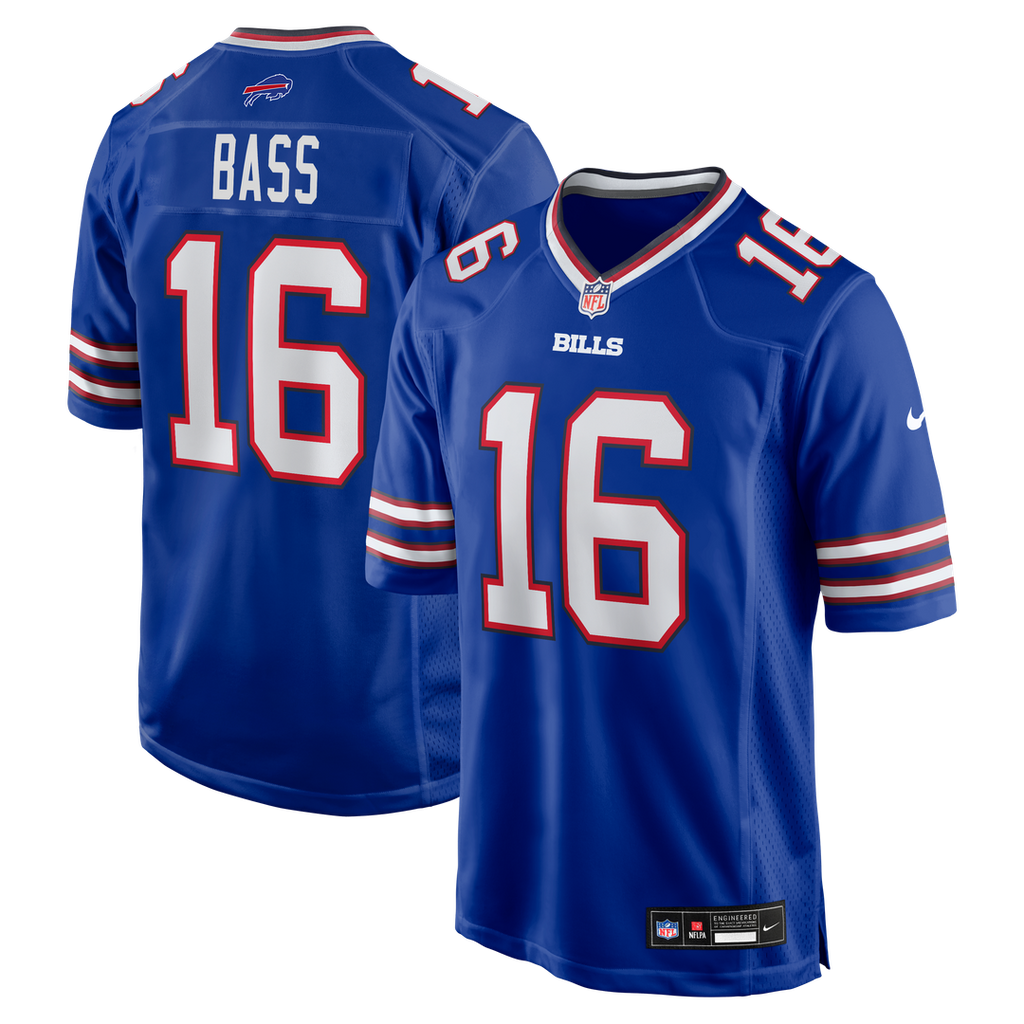 Tyler Bass Buffalo Bills Game Jersey - Royal Blue