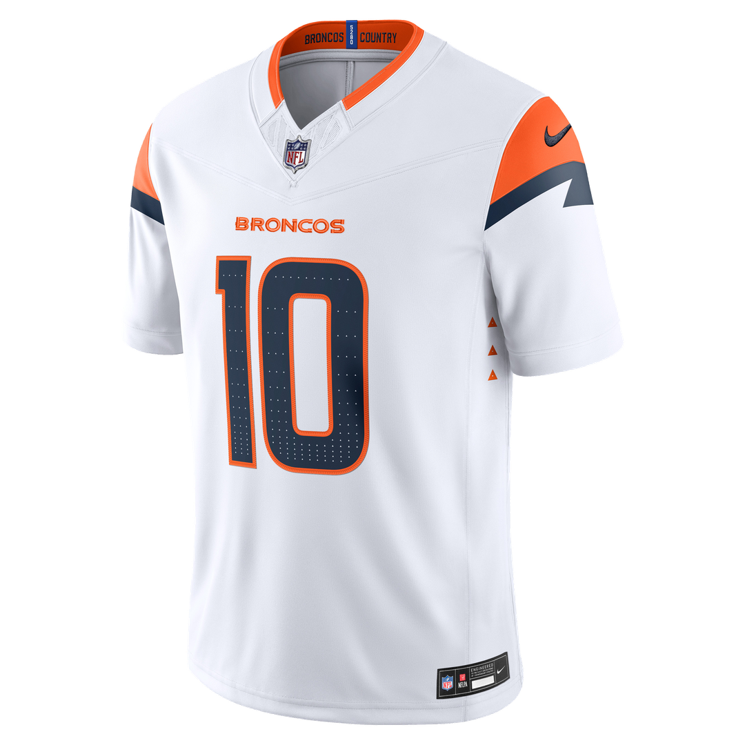 Bo Nix Denver Broncos Vapor F.U.S.E. Stitched Limited Jersey - White