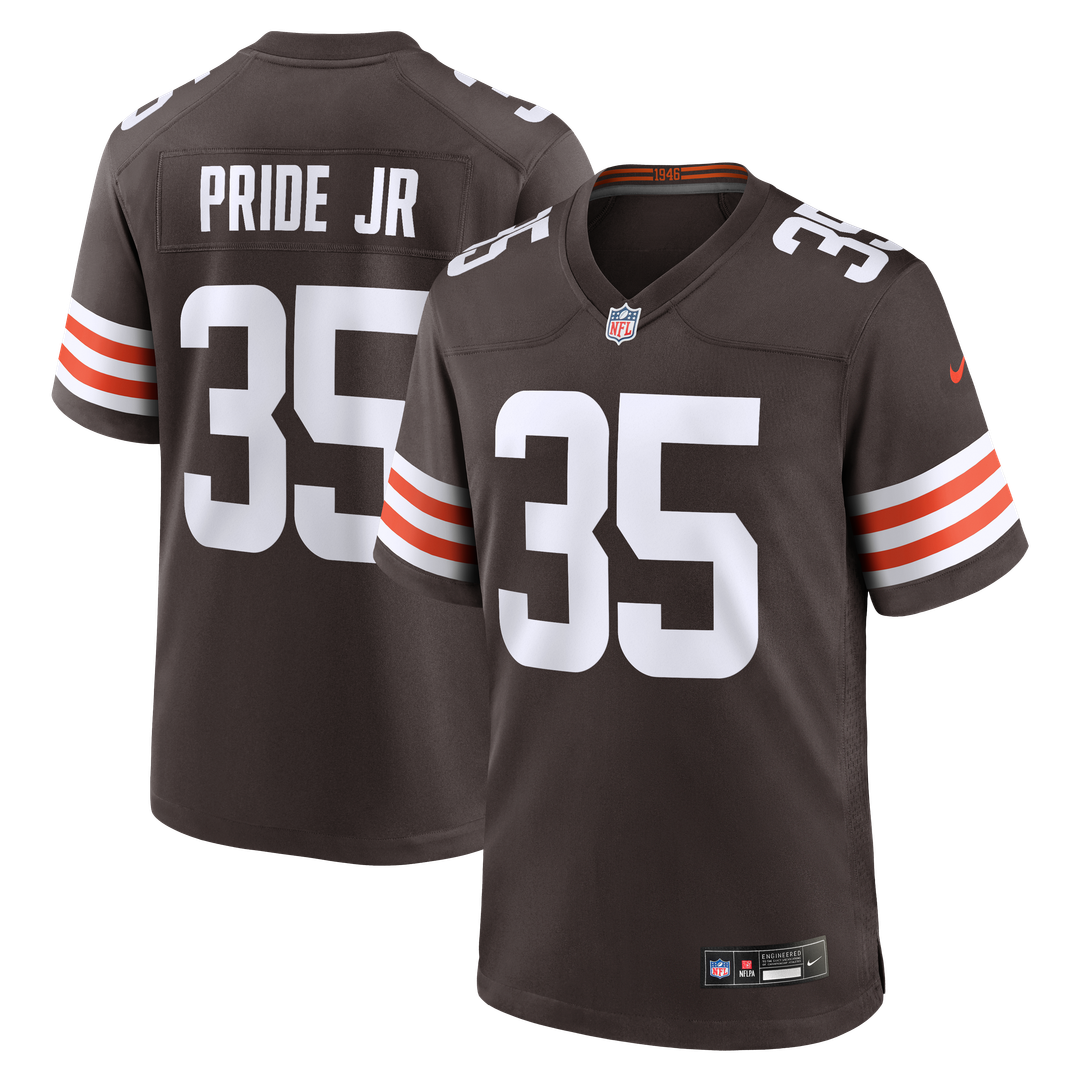 Toriano Pride Jr. Cleveland Browns Game Jersey - Brown