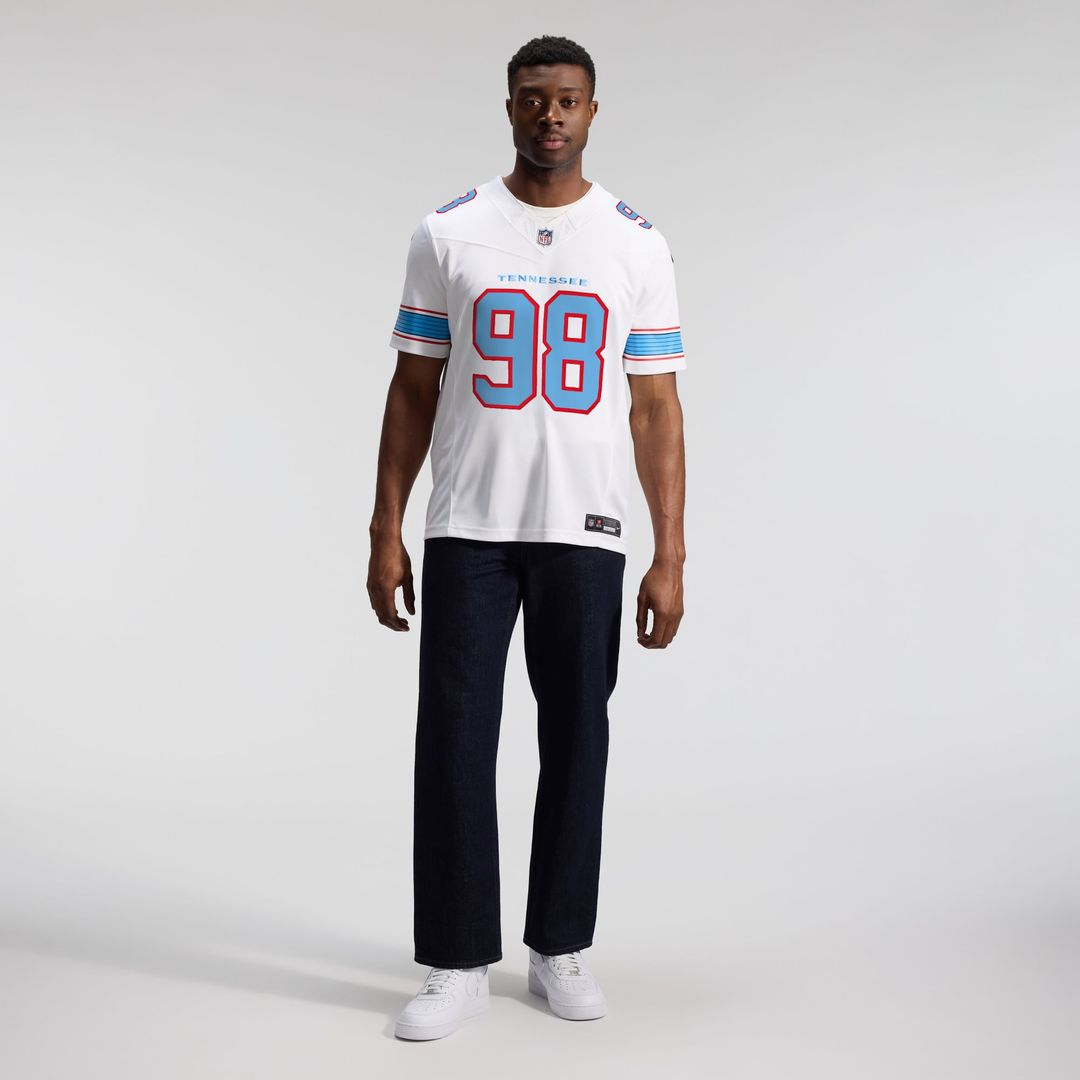 Jeffery Simmons Tennessee Titans Vapor F.U.S.E. Stitched Limited Jersey - Light Blue