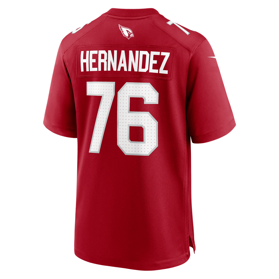 Will Hernandez Arizona Cardinals Game Jersey - Cardinal