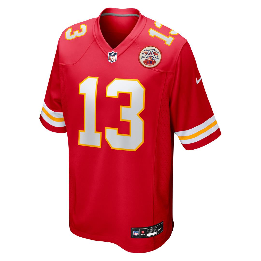Nazeeh Johnson Kansas City Chiefs Game Jersey - Red
