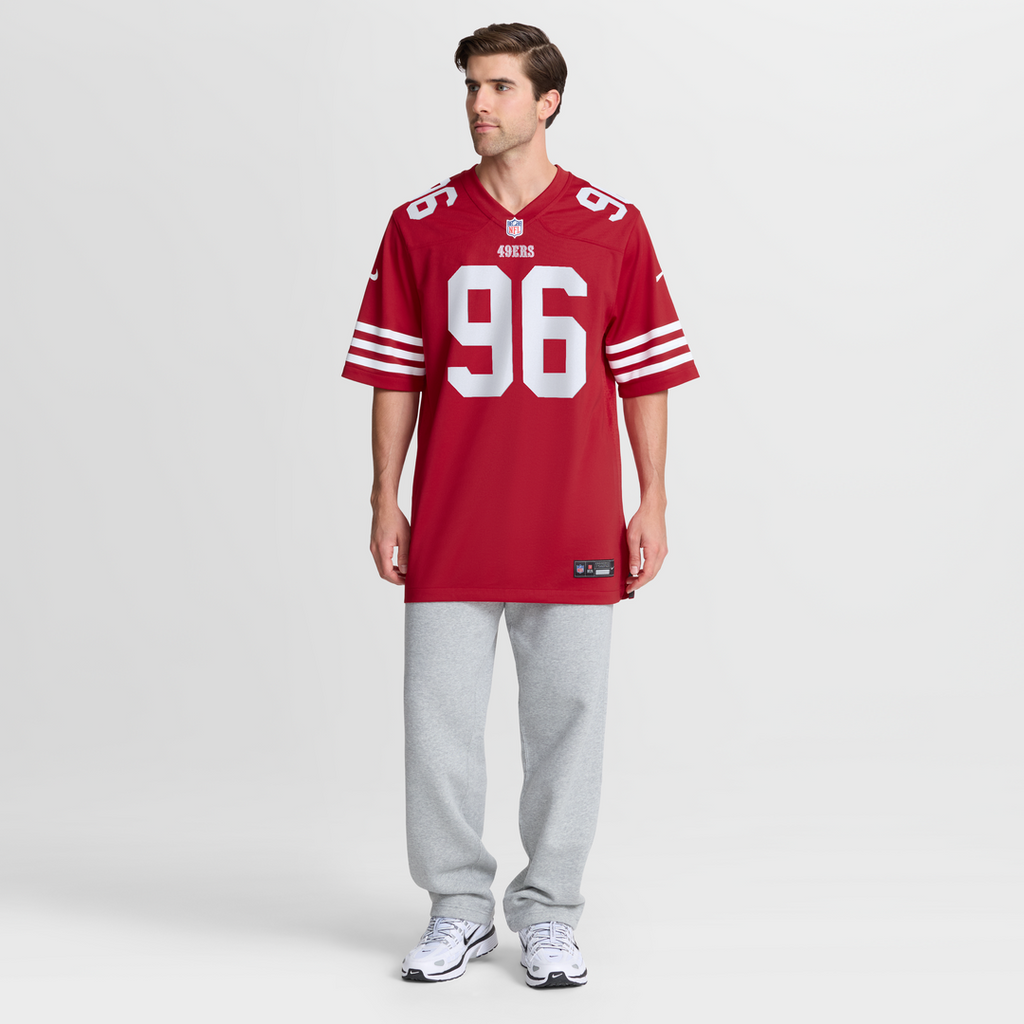 Jordan Jefferson San Francisco 49ers Game Jersey - Scarlet