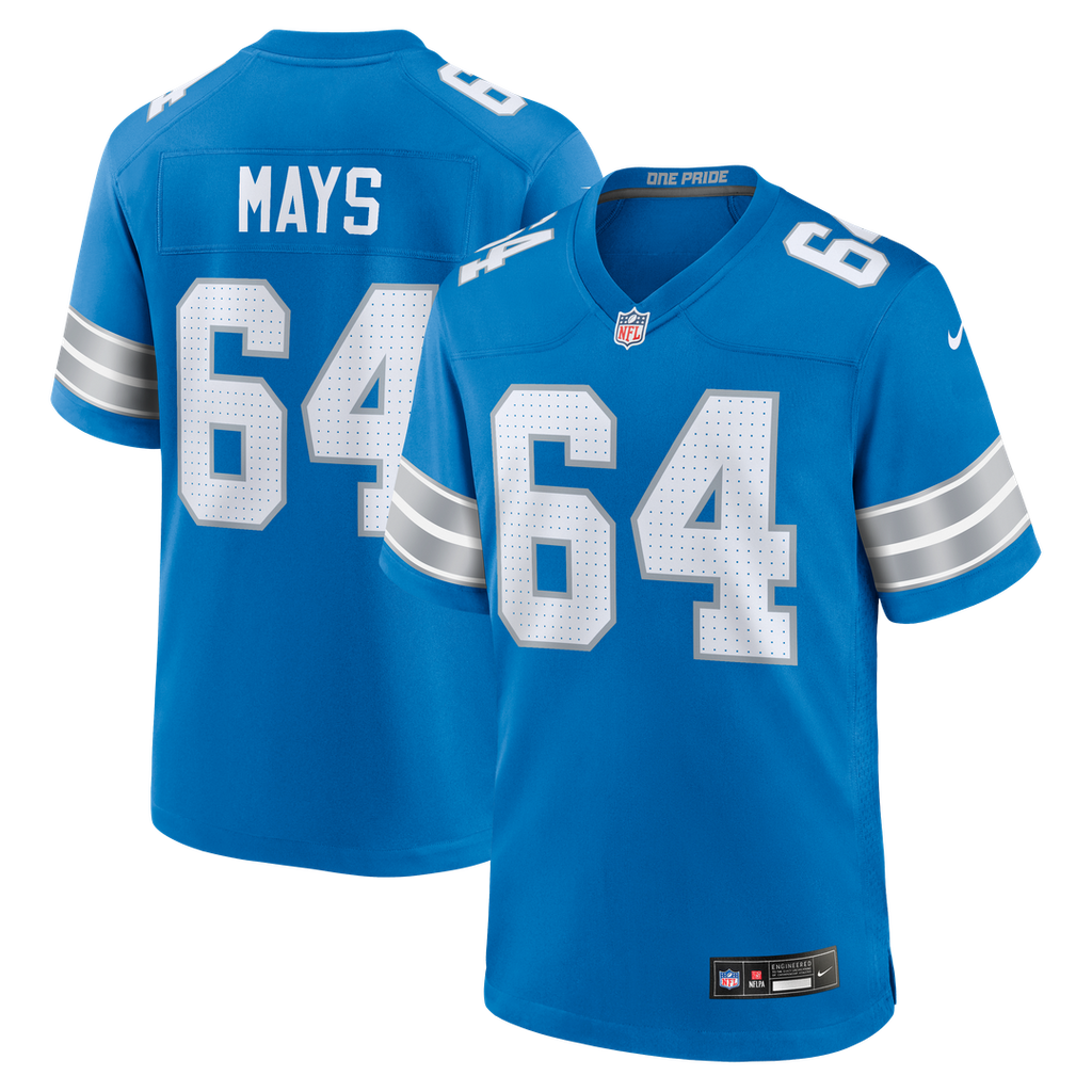 Cade Mays Detroit Lions Game Jersey - Blue