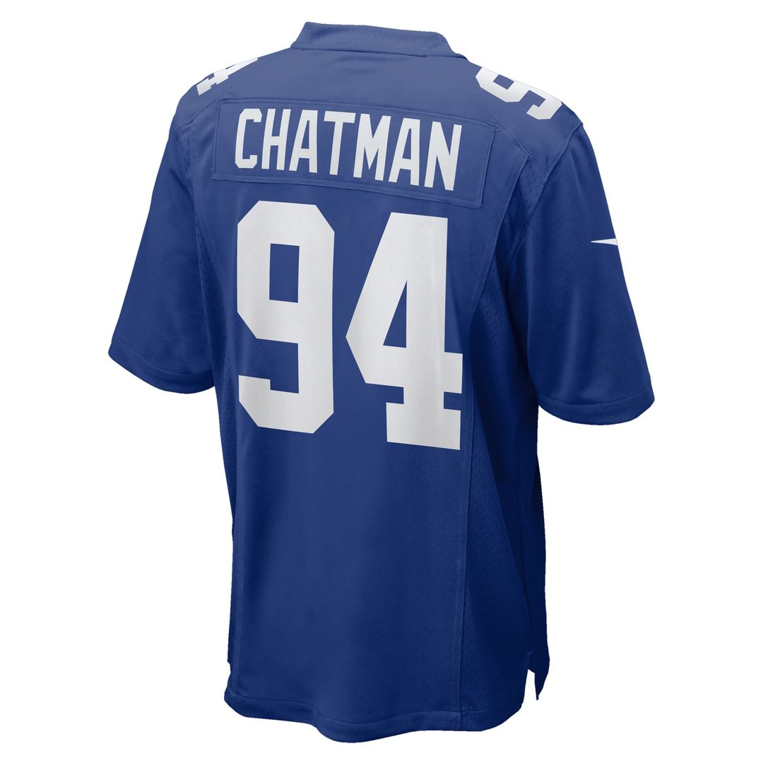 Elijah Chatman New York Giants Game Jersey - Royal Blue