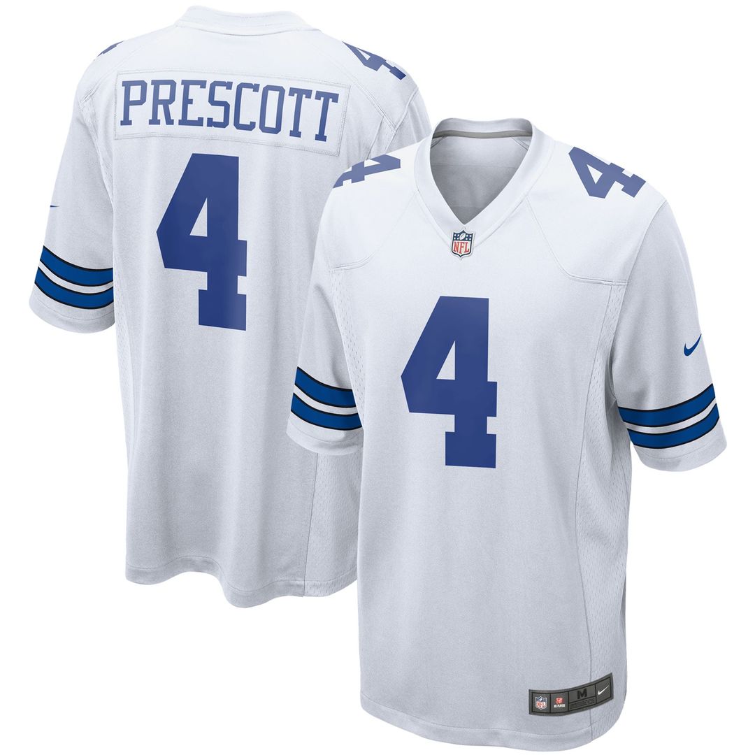 Dak Prescott Dallas Cowboys Game Jersey - White