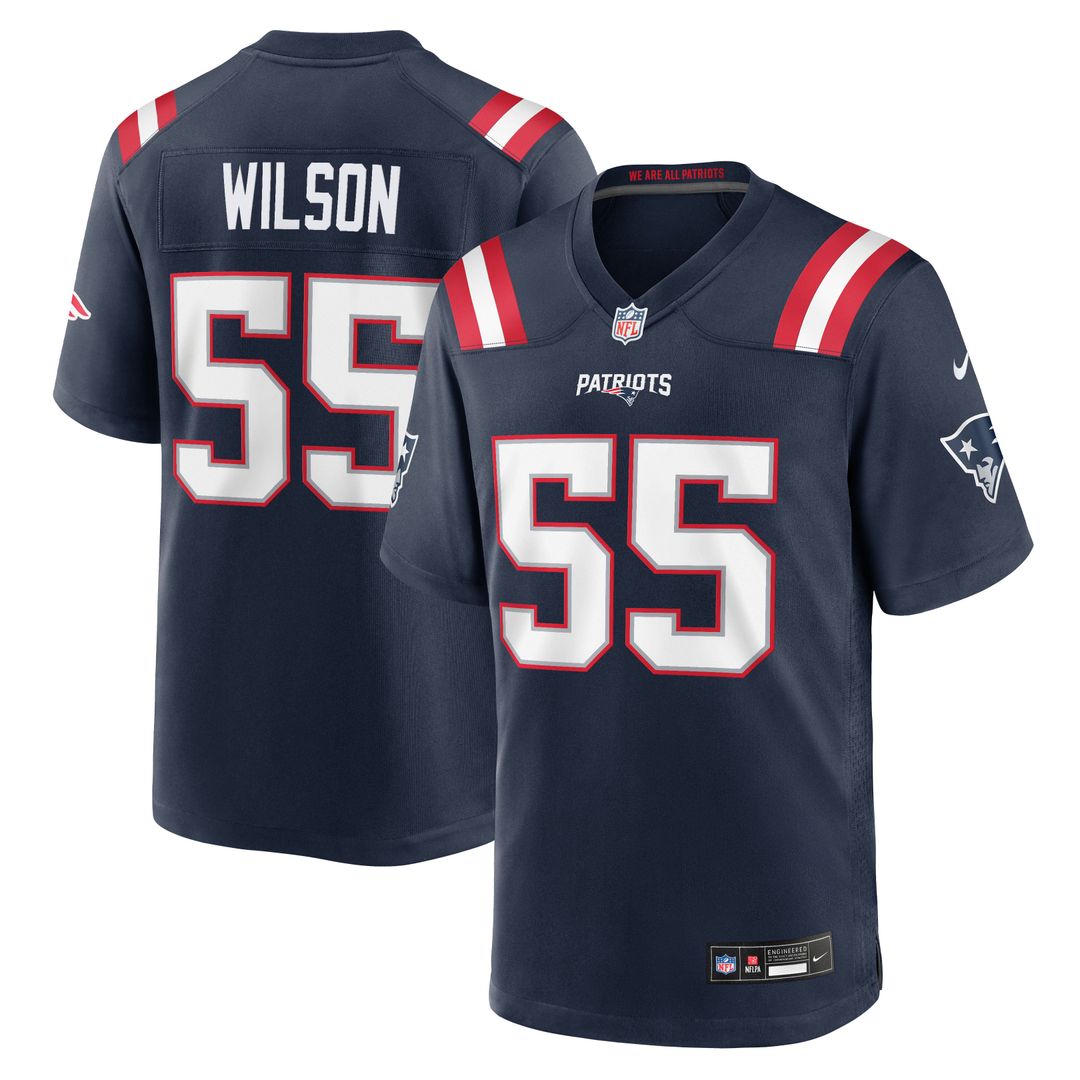 Jared Wilson New England Patriots Game Jersey - Navy
