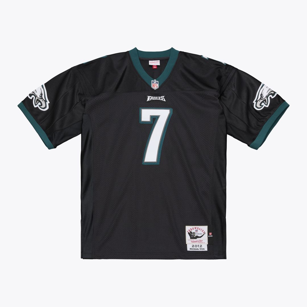 Michael Vick Philadelphia Eagles 2012 Authentic Throwback Jersey - Black