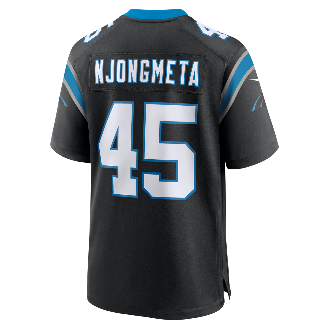 Maema Njongmeta Carolina Panthers Game Jersey - Black