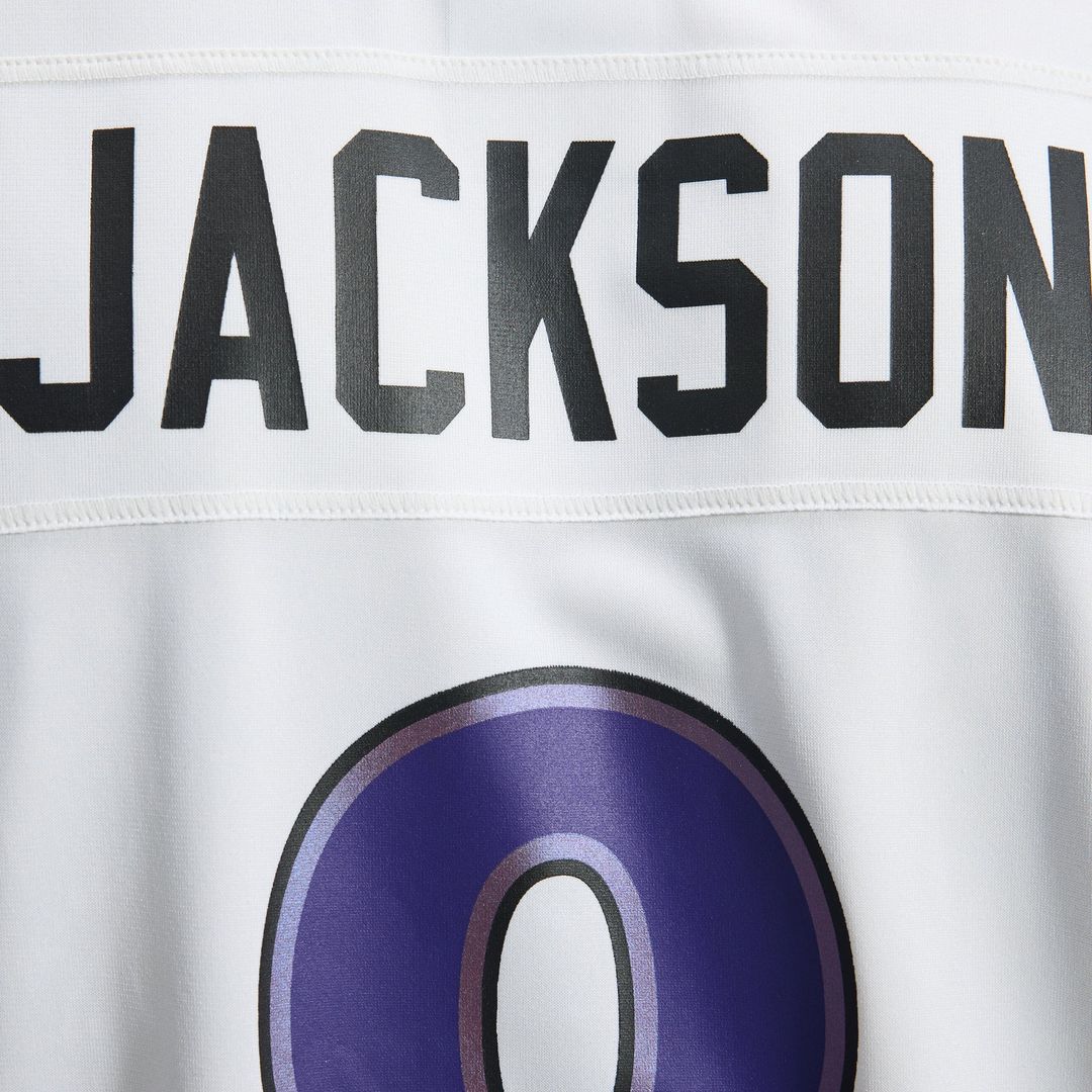 Lamar Jackson Baltimore Ravens Game Jersey - White