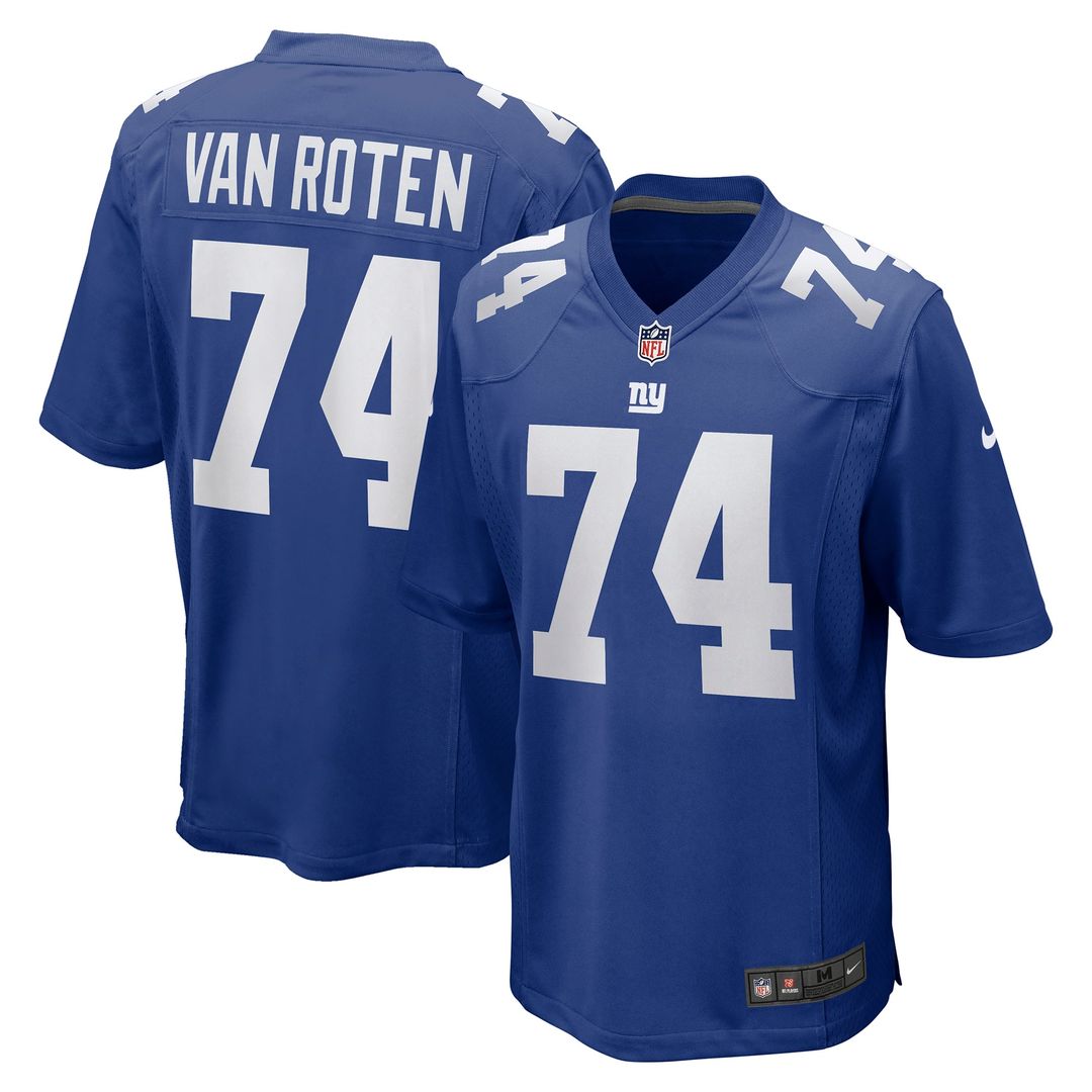Greg Van Roten New York Giants Game Jersey - Royal Blue