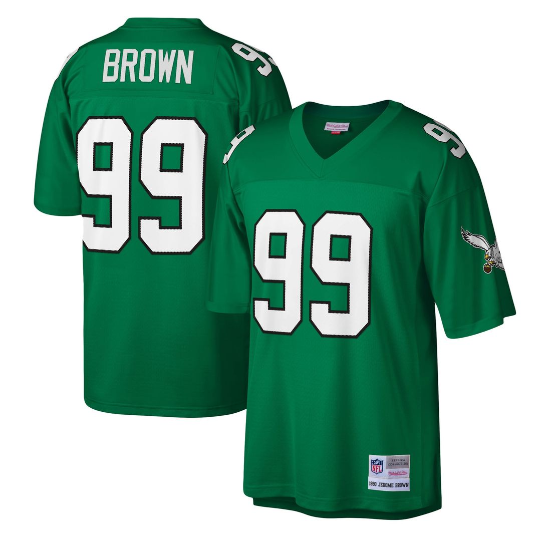 Jerome Brown Philadelphia Eagles Legacy Replica Jersey - Kelly Green