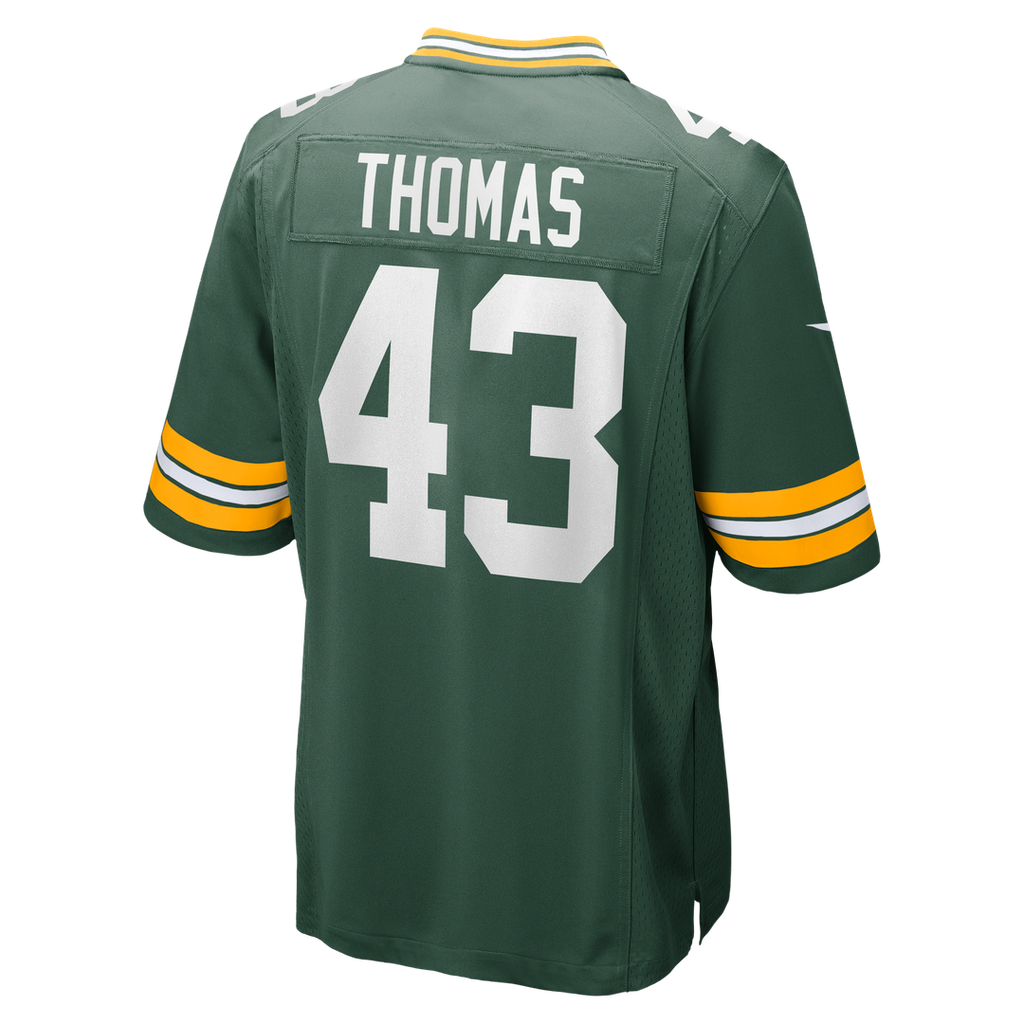 Kiondre Thomas Green Bay Packers Game Jersey - Green