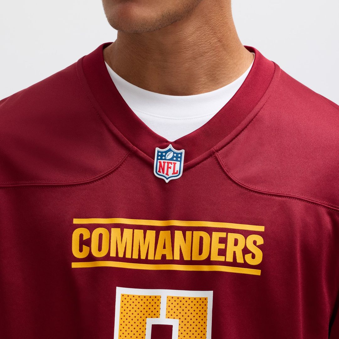 Jayden Daniels Washington Commanders Game Jersey - Burgundy