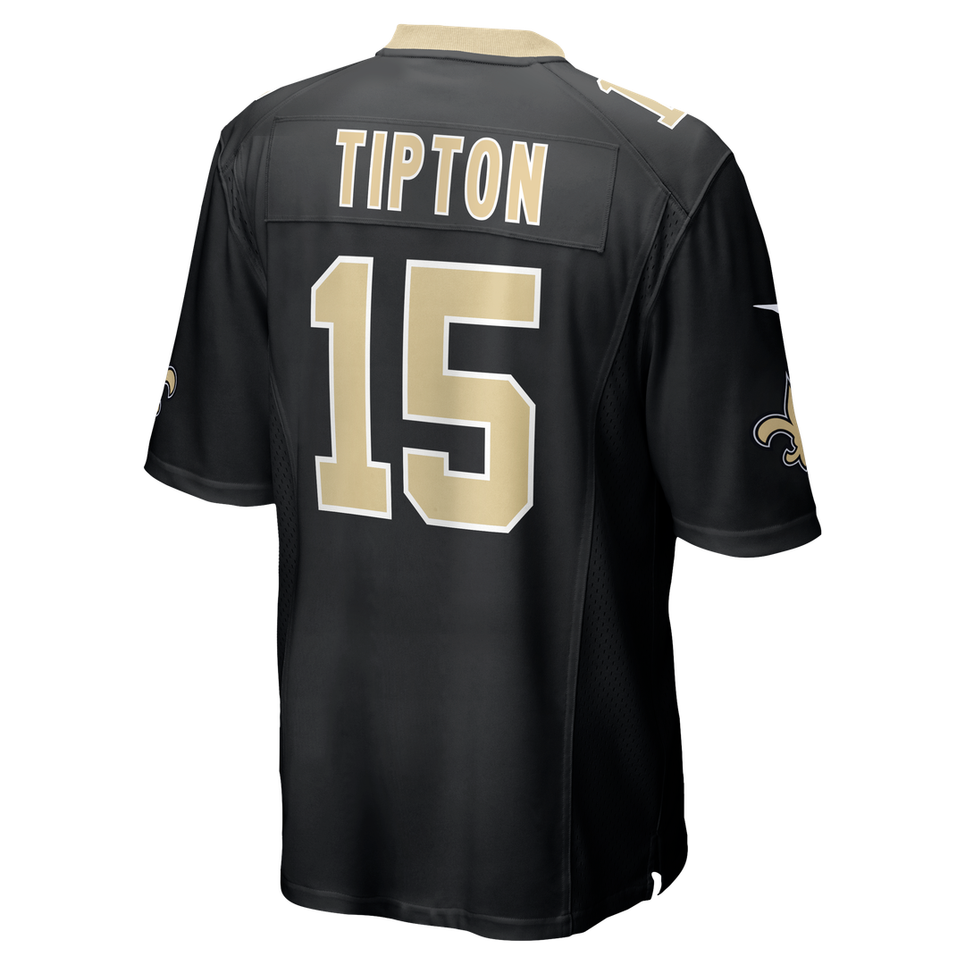 Mason Tipton New Orleans Saints Game Jersey - Black
