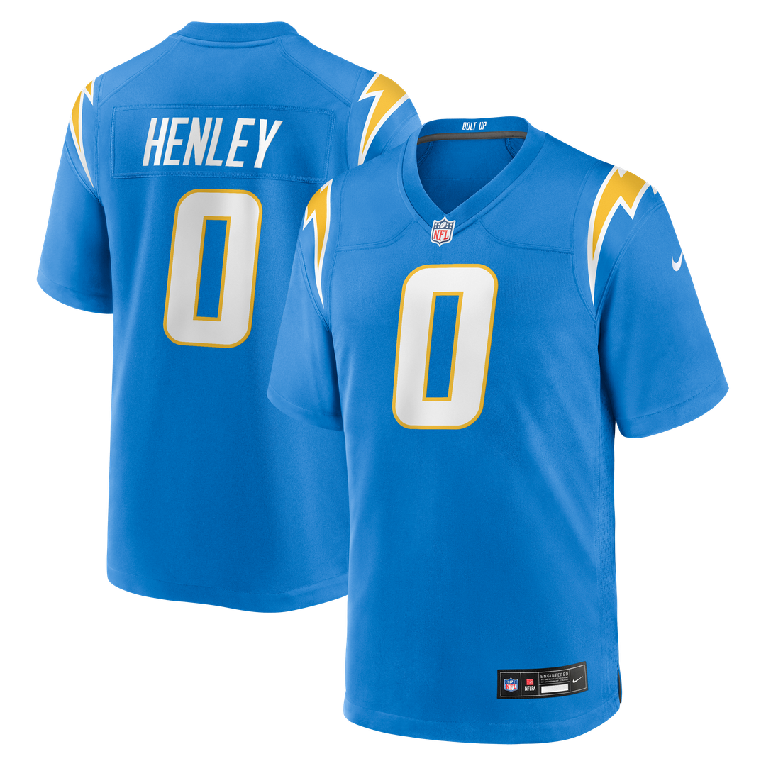 Daiyan Henley Los Angeles Chargers Game Jersey - Powder Blue