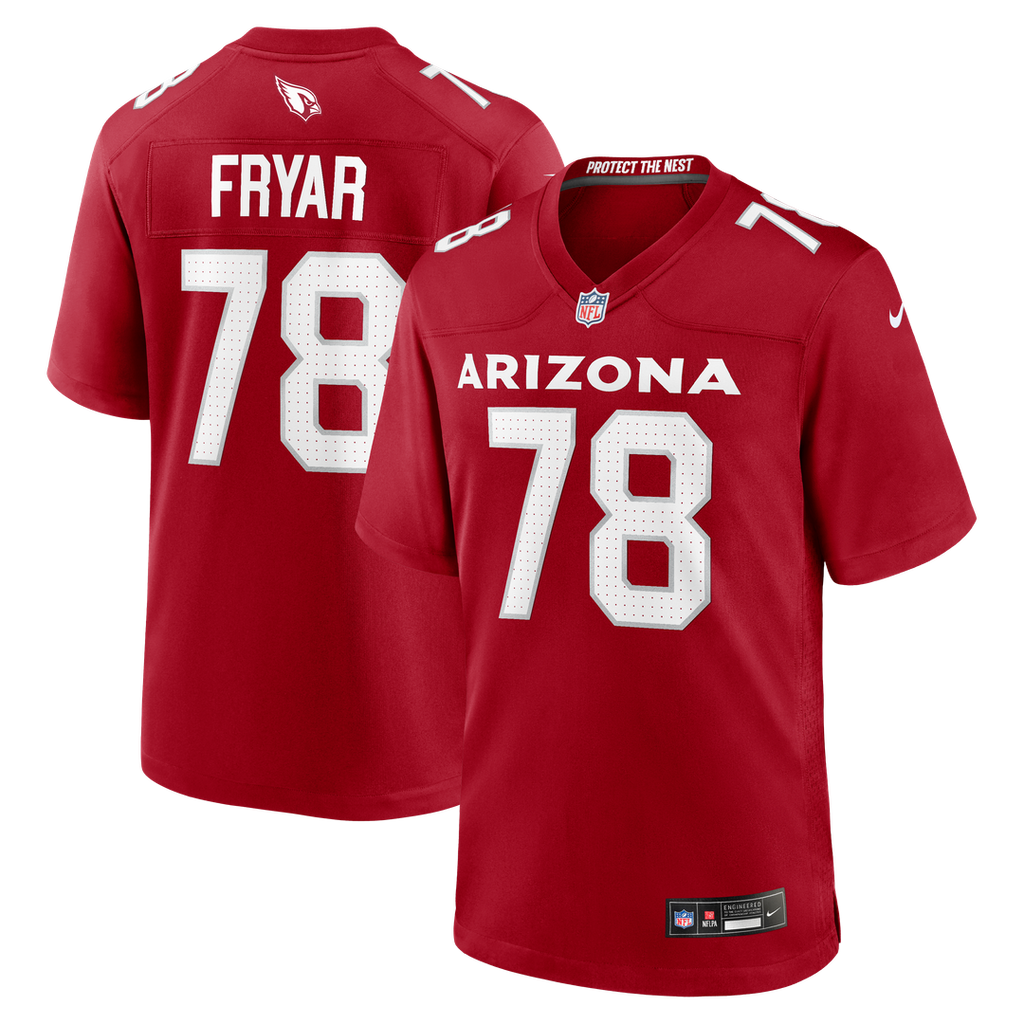 Josh Fryar Arizona Cardinals Game Jersey - Cardinal