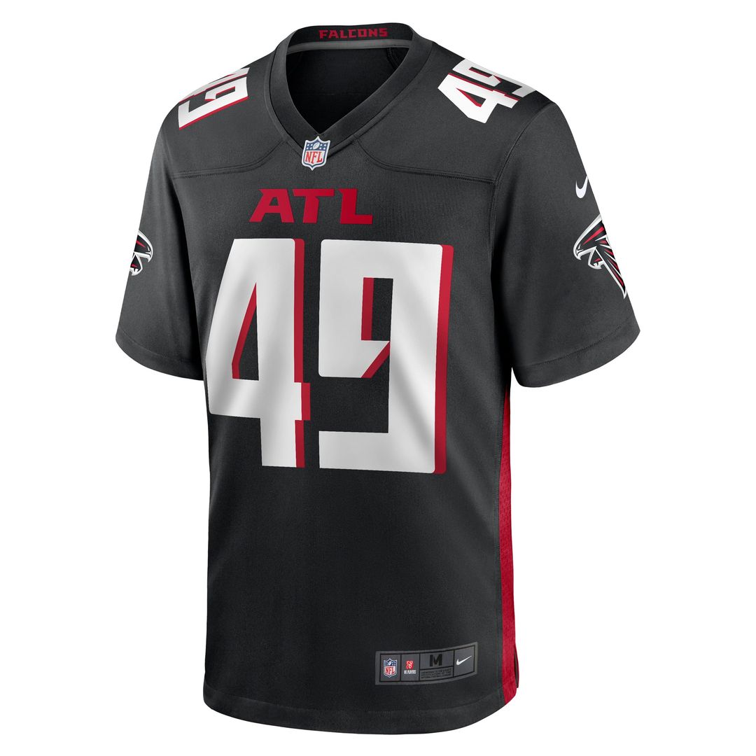Liam McCullough Atlanta Falcons Game Jersey - Black