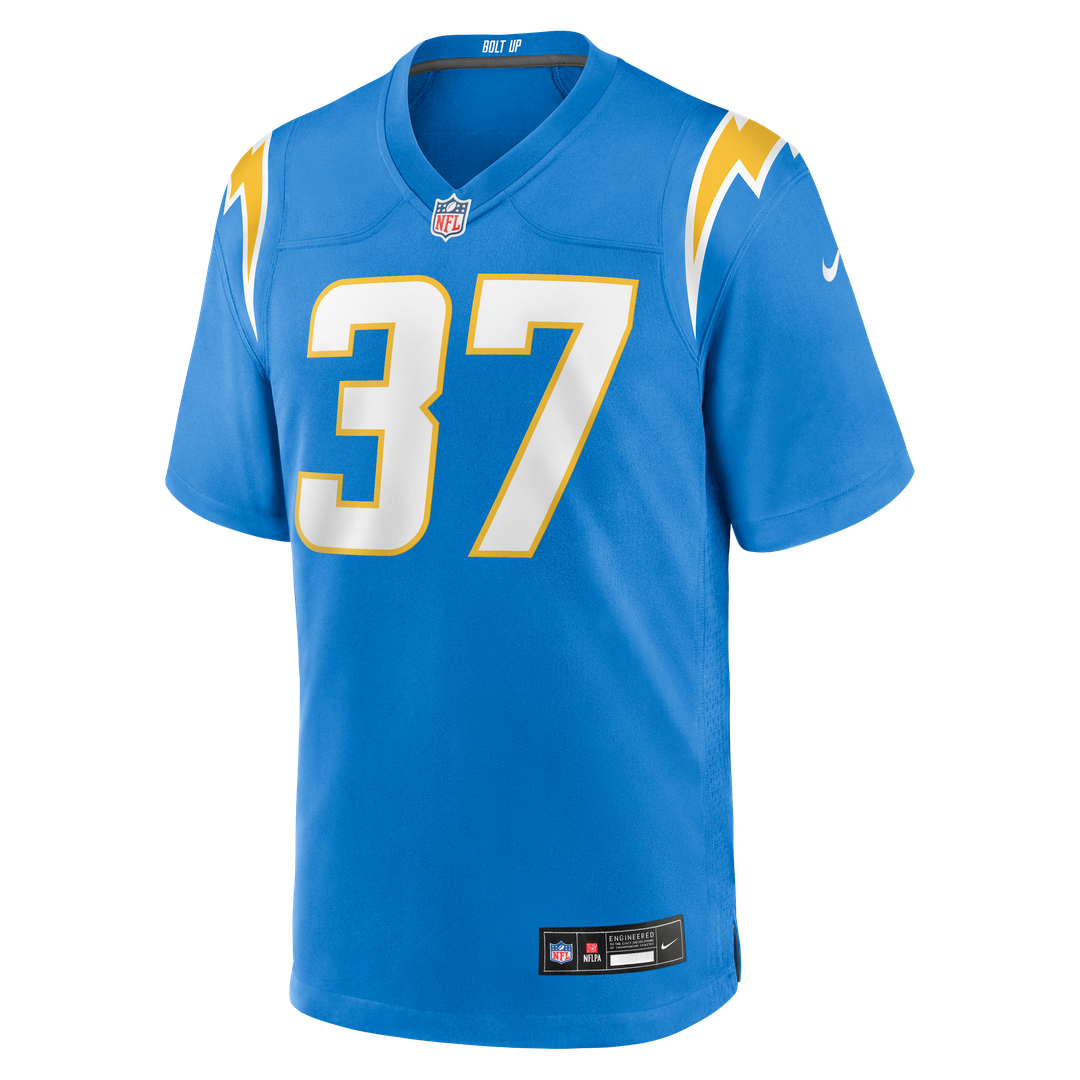 Jordan Oladokun Los Angeles Chargers Game Jersey - Powder Blue