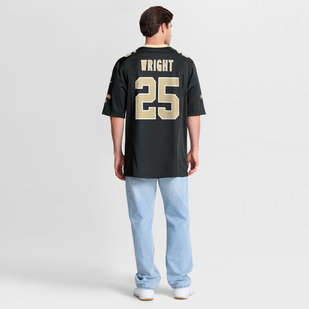 Rejzohn Wright New Orleans Saints Game Jersey - Black